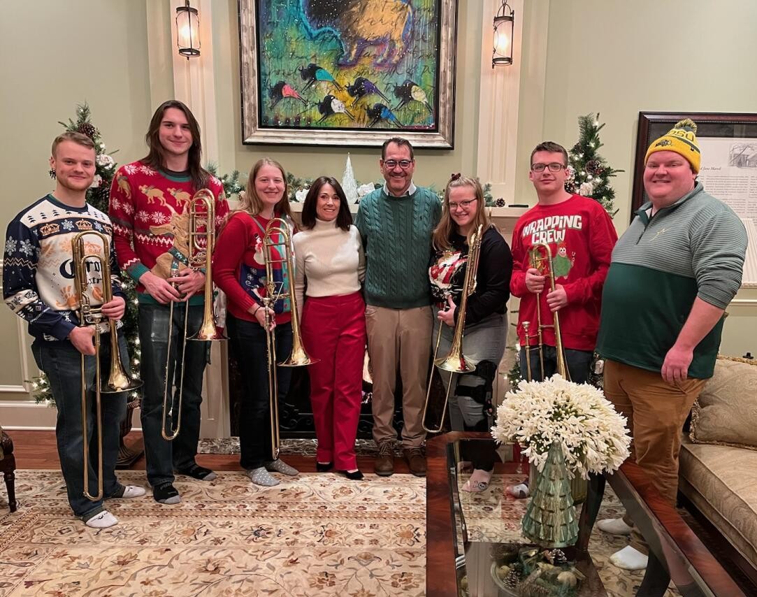 I always enjoy hearing the musical talents of <a href="/NDSU/">North Dakota State University</a> students! Thanks to the brass ensemble for providing entertainment and wonderful music at tonight's holiday party.