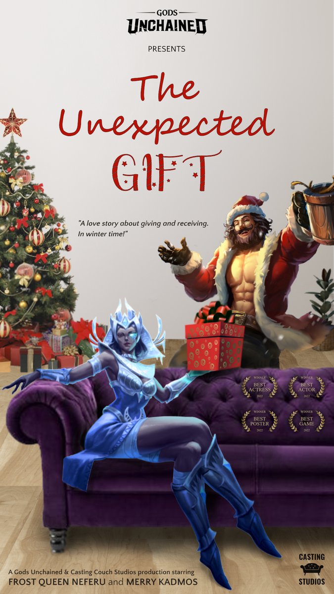 The way she said #LFG after no more than 3 minutes of basic dialogue was the turning point.
A true love story... In winter time!
Thank you <a href="/GodsUnchained/">Gods Unchained</a>! 👾💜💯

#JINGUBELLS 

Click the preview image to view the whole poster. 😏