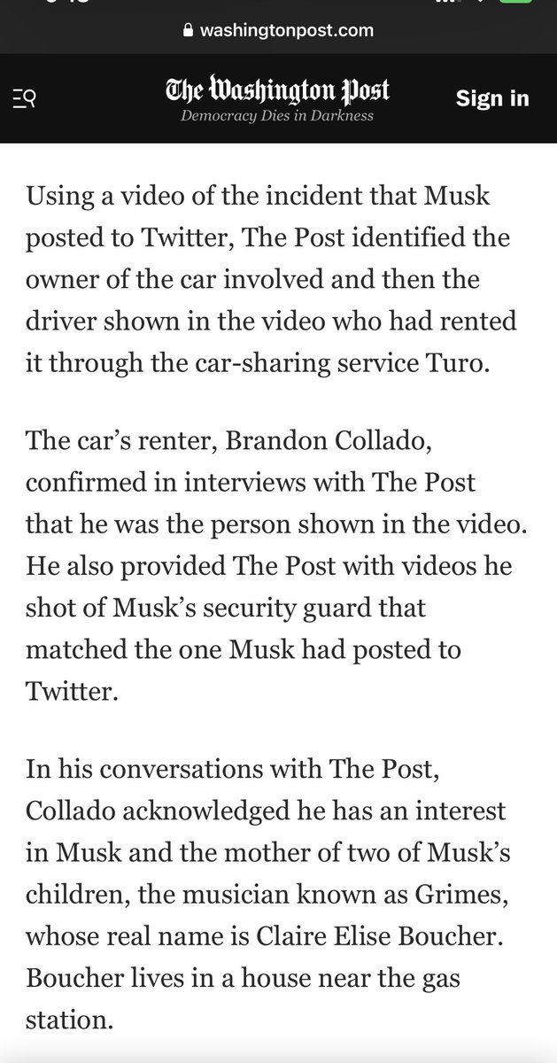 JasonTeslaQ's tweet photo. So this is what happened to @elonmusk at the gas station: @Grimezsz has a stalker. The incident had nothing to do with @elonjet . It happened in South Pasadena where she lives the day after he landed in LA. “Boucher” is @Grimezsz last name. Elon Musk is lying again. https://t.co/FRnnhWmRcq