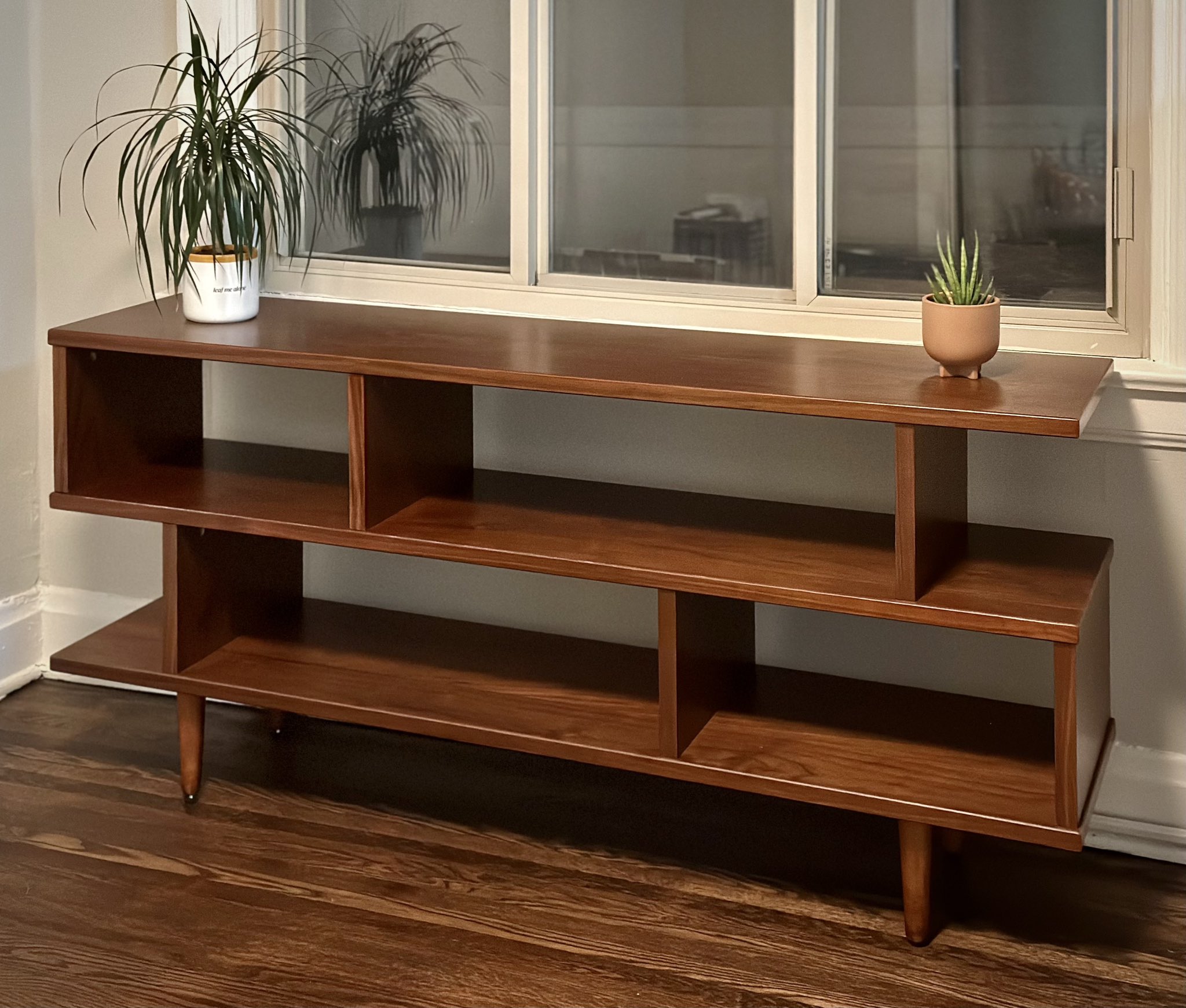 Walnut brown 2024 ashlyn bookshelf