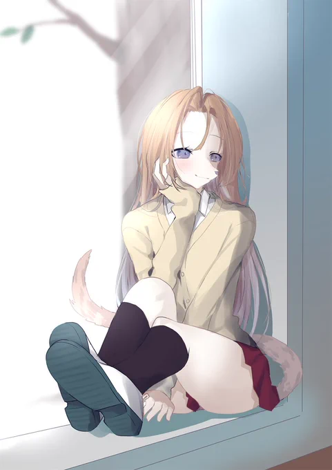 日向ぼっこ#ケモノ #メスケモ #オリキャラ #アフガンハウンド 