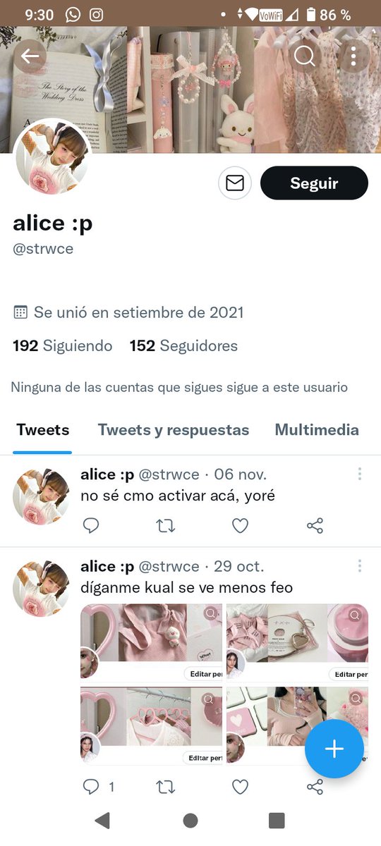 strwcee's tweet image. holaaa, soy alice. era está pero m cambie de cuenta pq perdí la contraseña de la otra :'v
equis, voy a comenzar d nuevo y busco personas para interactuar y ser amiguitos:3