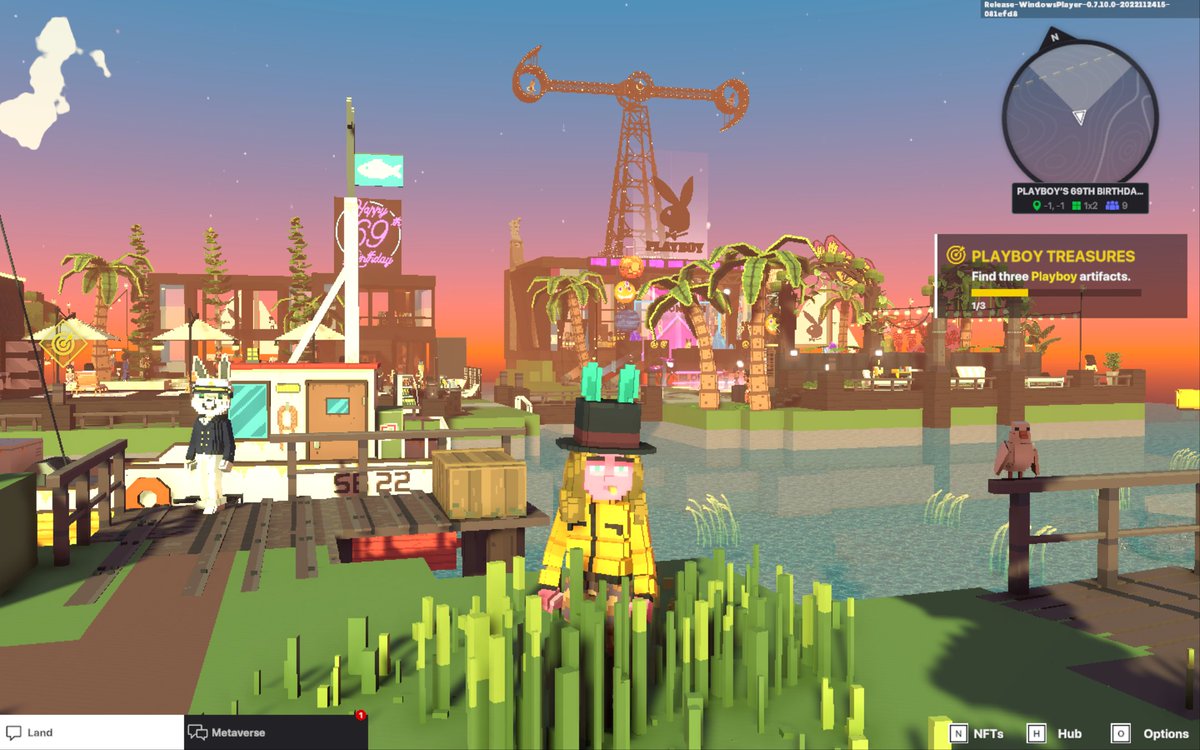 Lucas_CGame's tweet photo. @TheSandboxGame @Playboy Celebrating @PLAYBOY’S 69TH BIRTHDAY PARTY! 👯‍♀️ https://t.co/PO5A8egXaI