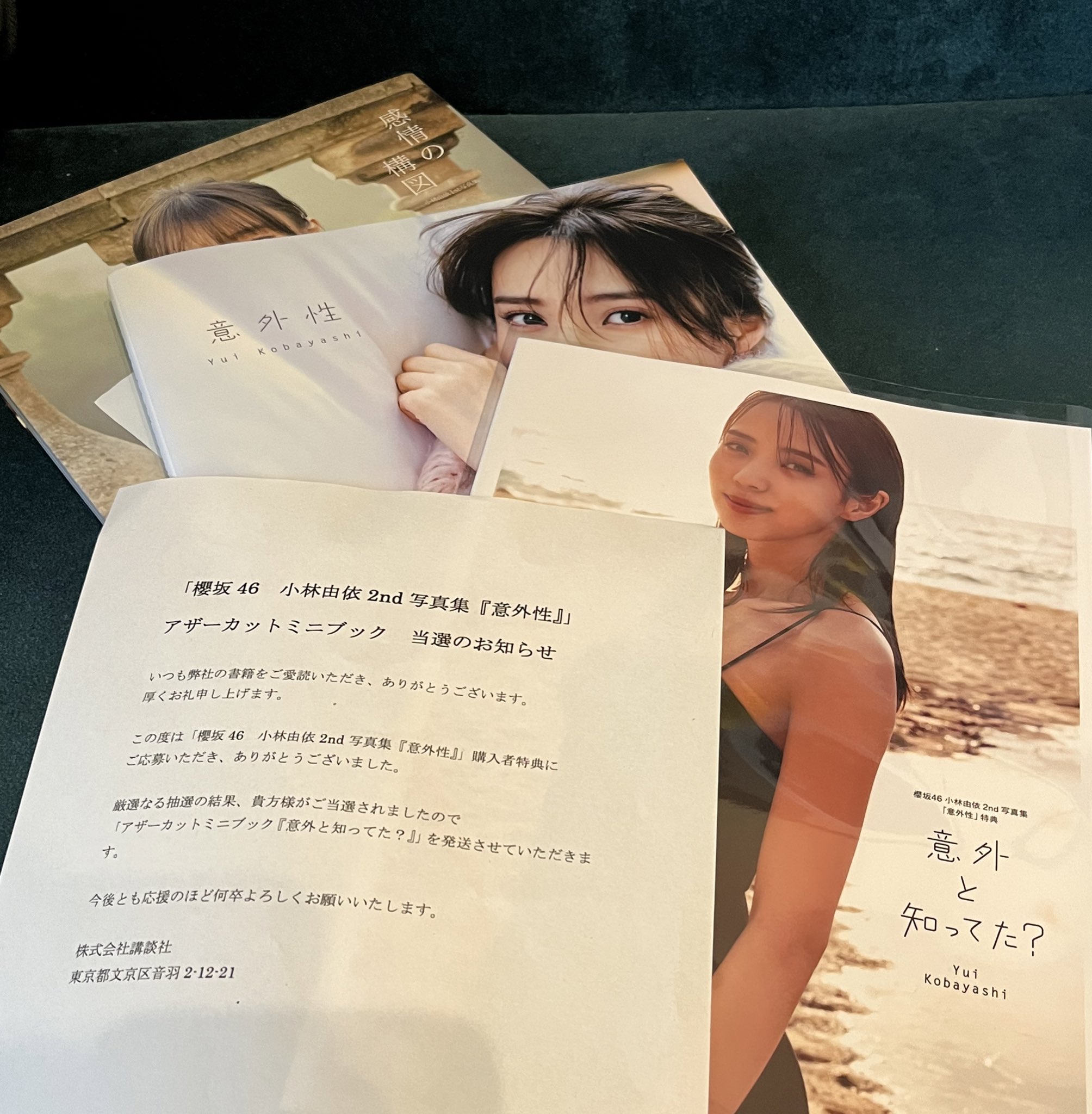 手数料安い 写真集 小林由依 『意外性』 『意外と知ってた？』 ミニ