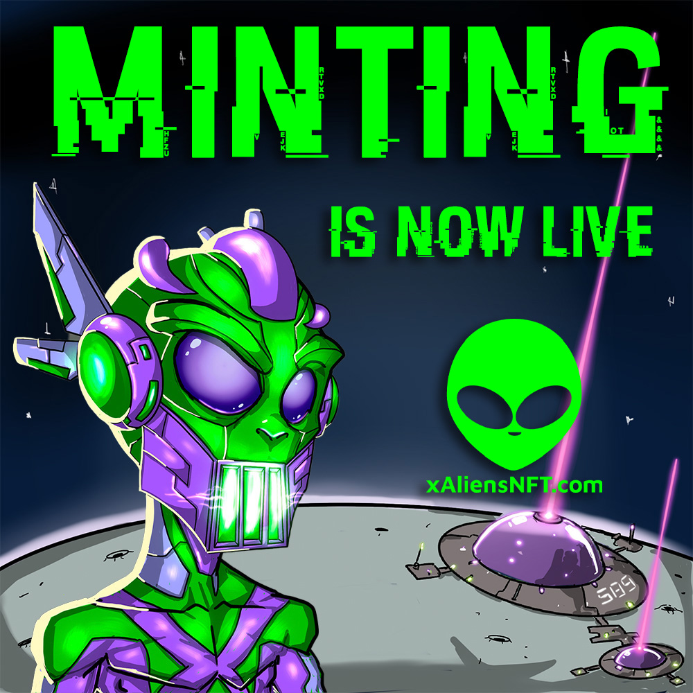 xAliensNFT's tweet photo. 🚨 Announcement 🚨

We have good news 🥳
Our Mint Site is Now Live;
https://t.co/M6k3vdrhmZ https://t.co/07NeF5e5Gf