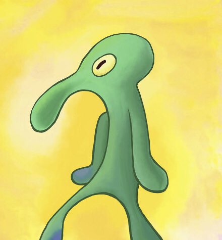 SnailUni's tweet photo. Snail University is more popular than ever. We are showcasing the Bold and trash painting done by Squidward for a limited time through the holidays! https://t.co/XntvV9gJEm
