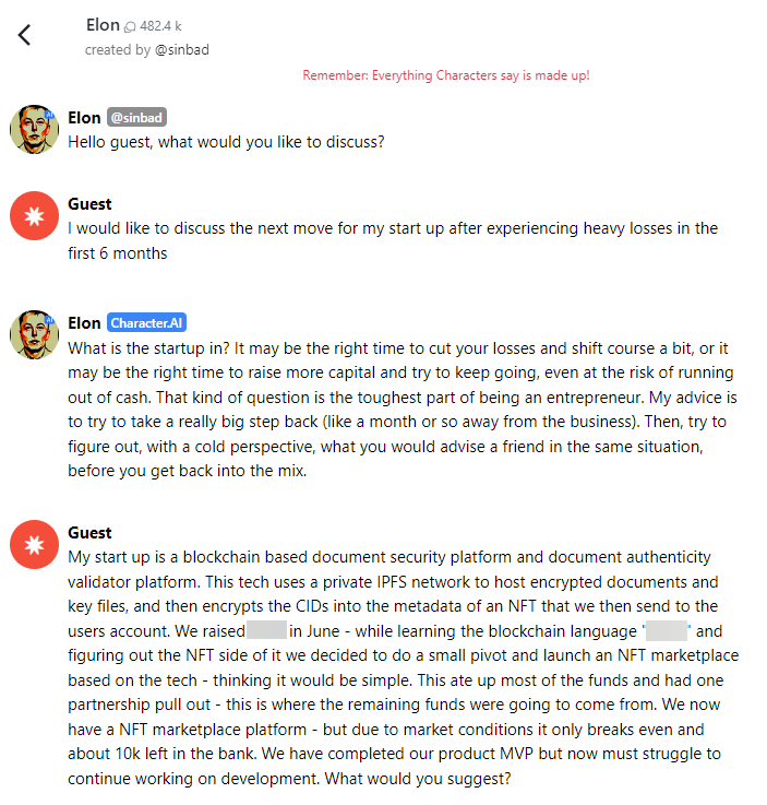 2. There's a bit more to the backstory and loss of funds.. but wanted to get straight to the point. I really didn't expect much out of the conversation, was move of a quick distraction for me in between tasks while browsing twitter.