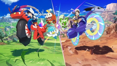Regard_Critique's tweet photo. De la chasse au Pokémon 200 à l'heure. 
Attention à l'excès de vitesse. 

Notre test : https://t.co/bvSOBvVWbW

#Nintendo #Switch #Pokémon #Violetécarlate #GameFreaks #Pikachu #Paldea https://t.co/O1cE7Krc9z