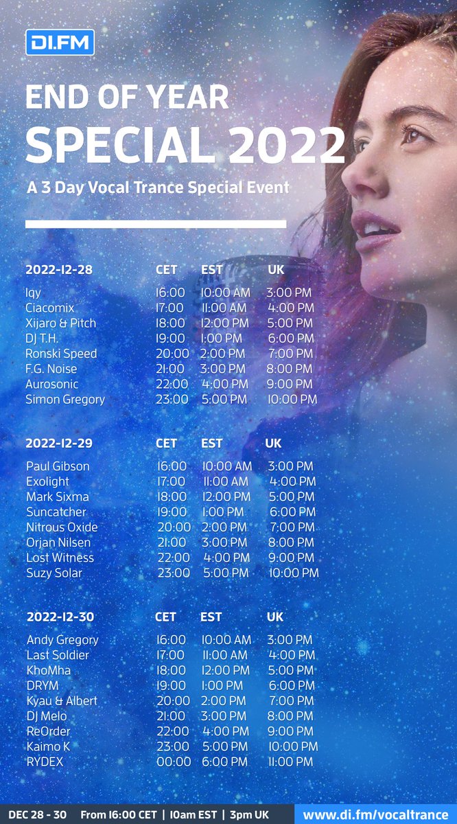silostwitness's tweet image. An epic end of year vocal trance mix 🔥🔥🔥 join me on the 29th U.K. 9pm