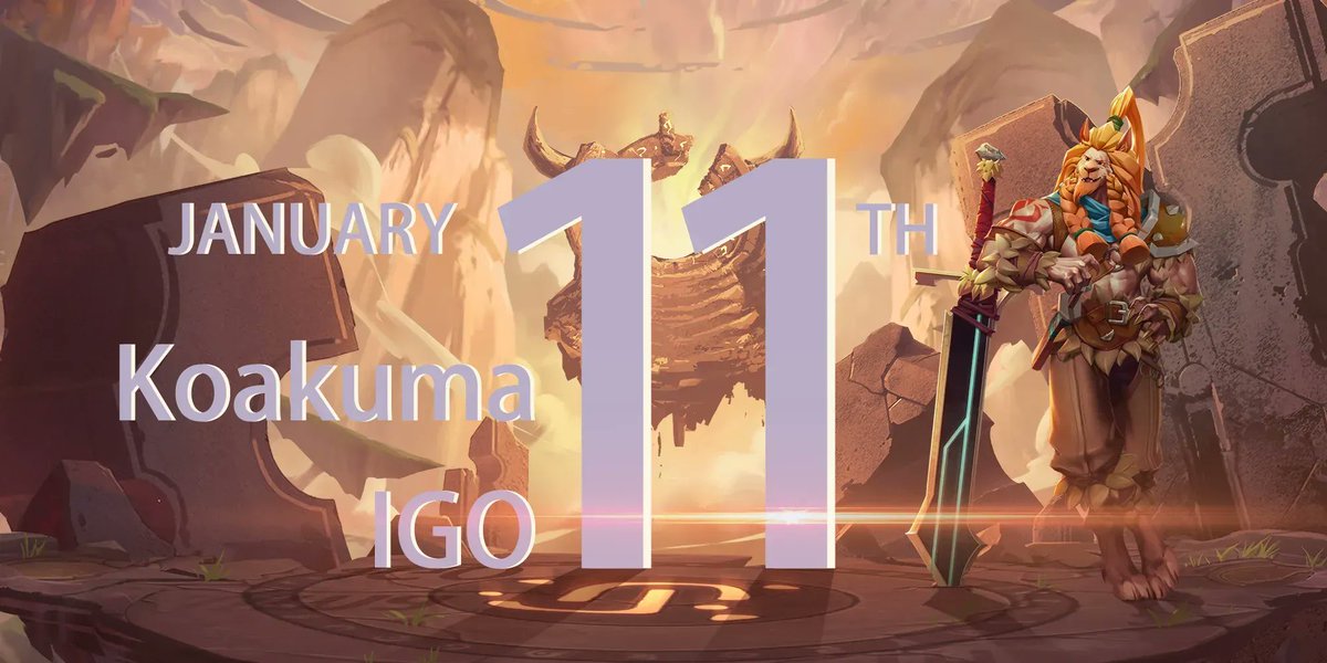 Koakuma_Game's tweet image. KOAKUMA | IGO

We're thrilled to let you know that on January 11th, our IGO will start 🤩

Koakumaverse, it's time to start playing and get ready for a fantastic IGO🔥Stay tuned for more details.

#Koakuma #Web3Gaming #IGO