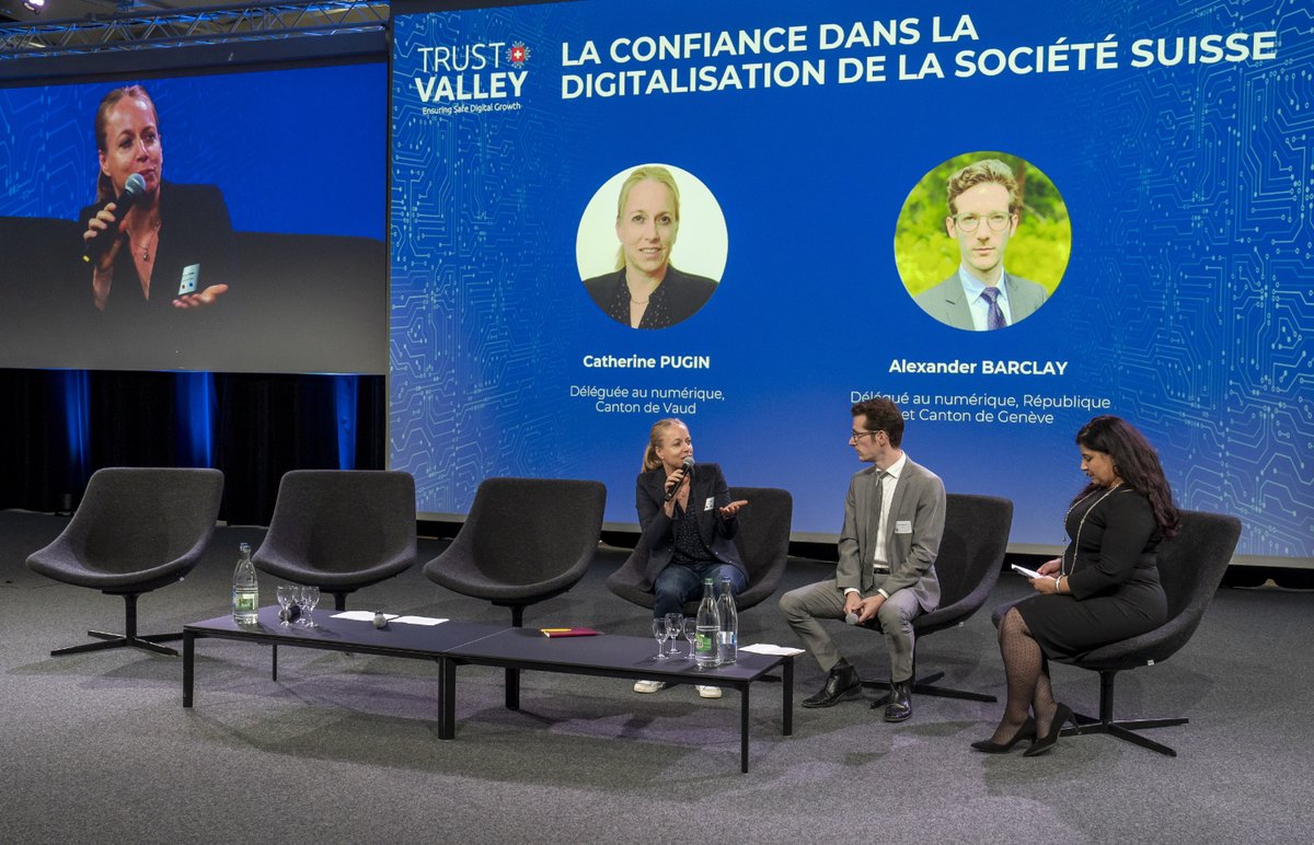 Trust Valley (@trustvalleych) on Twitter photo Retour sur les stratégies et projets cantonaux en matière de numérique au #TrustValleyDay2022 - Avec Catherine Pugin et Alexander Barclay: bit.ly/3X11vzC #TrustValleyCH #digitalTrust #cybersecurity <a href="/EtatdeVaud/">Etat de Vaud</a> @GE_DGDERI <a href="/alexbarclay_/">Alexander Barclay</a> <a href="/catherinepgn/">Catherine Pugin</a> <a href="/lennig/">lennig</a> Retour sur les stratégies et projets cantonaux en matière de numérique au #TrustValleyDay2022 - Avec Catherine Pugin et Alexander Barclay: bit.ly/3X11vzC #TrustValleyCH #digitalTrust #cybersecurity <a href="/EtatdeVaud/">Etat de Vaud</a> @GE_DGDERI <a href="/alexbarclay_/">Alexander Barclay</a> <a href="/catherinepgn/">Catherine Pugin</a> <a href="/lennig/">lennig</a>