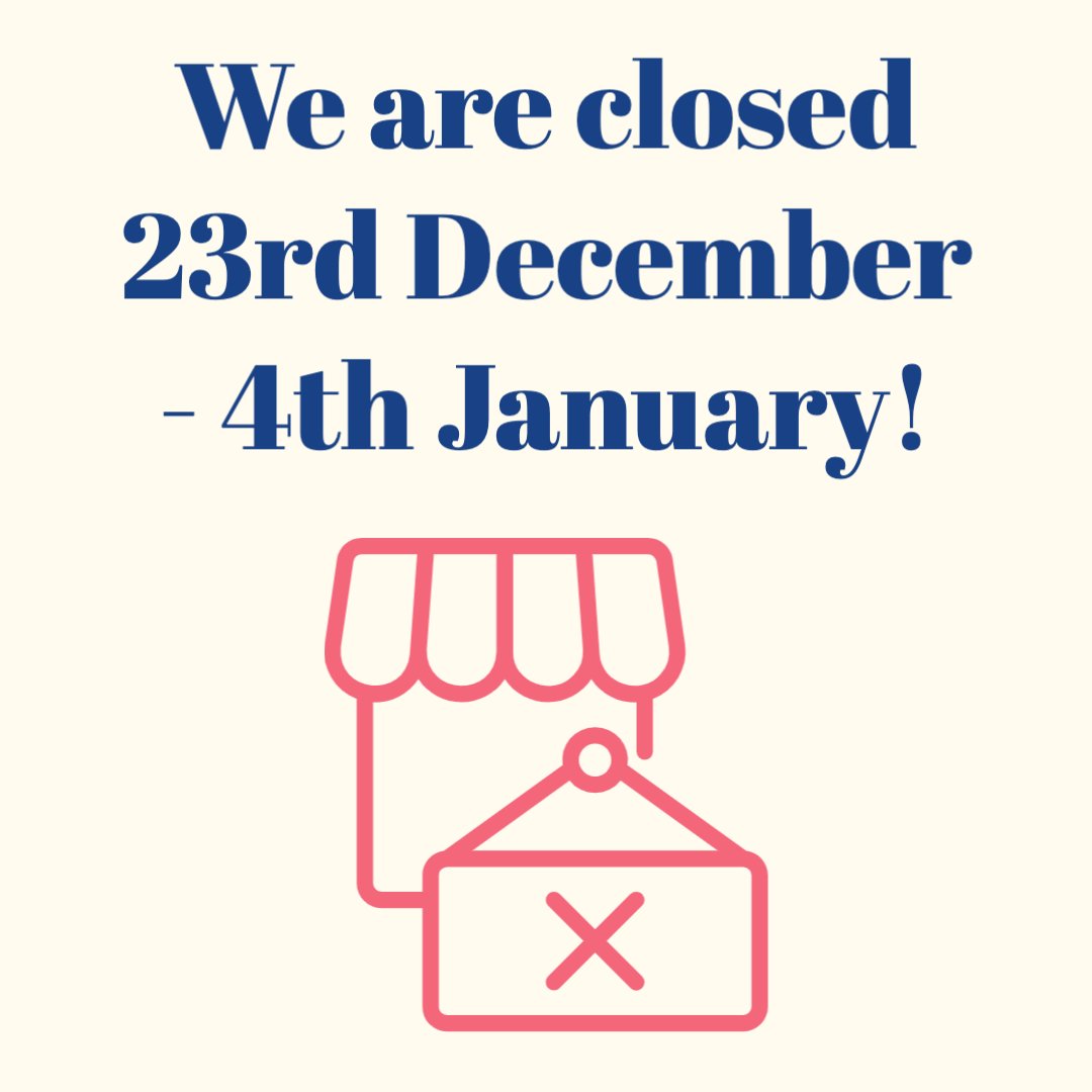 We are closed for Christmas from the 23rd of December until the 4th of January! 🎄☂️ 

#christmas #openbrolly #closed