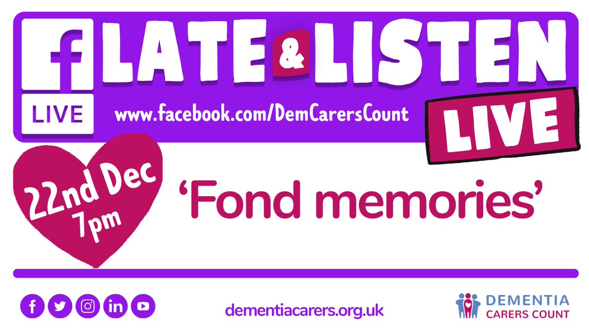 DemCarersCount's tweet photo. Dementia makes us more than aware of fading memories - particularly at this time of year. 
Add your fond memories to our MuchLoved wall https://t.co/wUfbIeB0q6 and join us Thurs 7pm Facebook Live as Kate and Jane light a candle and rejoice in some on your anecdotes of times past. https://t.co/Tj0FSUjpu7