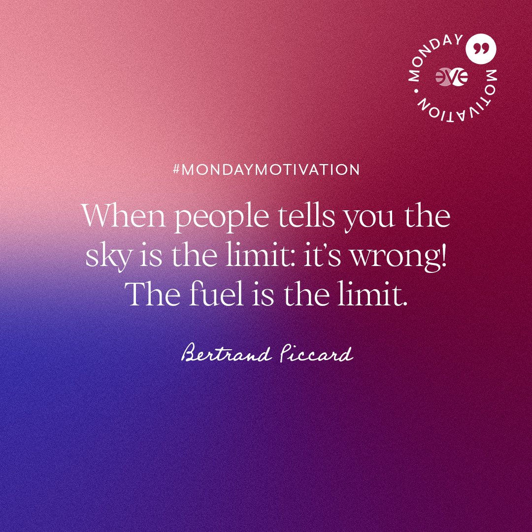 ProgrammeEVE's tweet image. "Quand les gens vous disent que le ciel est la limite : C'est faux ! L'essence est la limite." ✨🛩 - Bertrand Piccard -