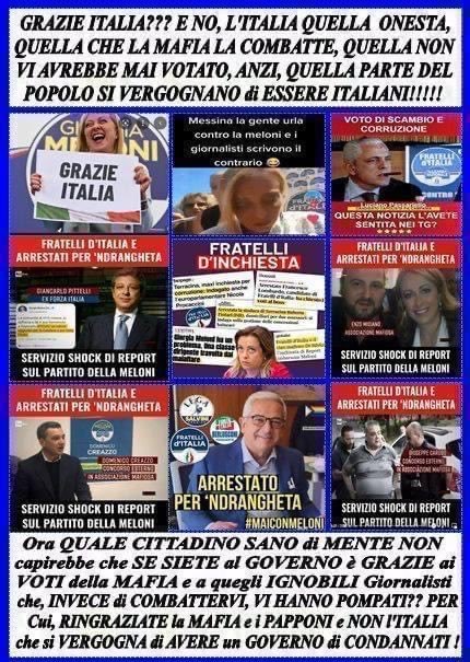 Antiogu60's tweet photo. La politica del #Cdx #Disunito
1)Abrogazione #SpazzaCorrotti
2)Abrogazione peculato
3)Abrogazione RdC
4)Abrogazione Bonus 110 %
5)Taglio aumento pensioni 2023
6)Pace fiscale #ManciaElettorale
7)Ripristino Vitalizi ai Senatori 
8)Taglio 40% fondo idrogeologico.
#DallaParteGiusta https://t.co/DIRou08OL4