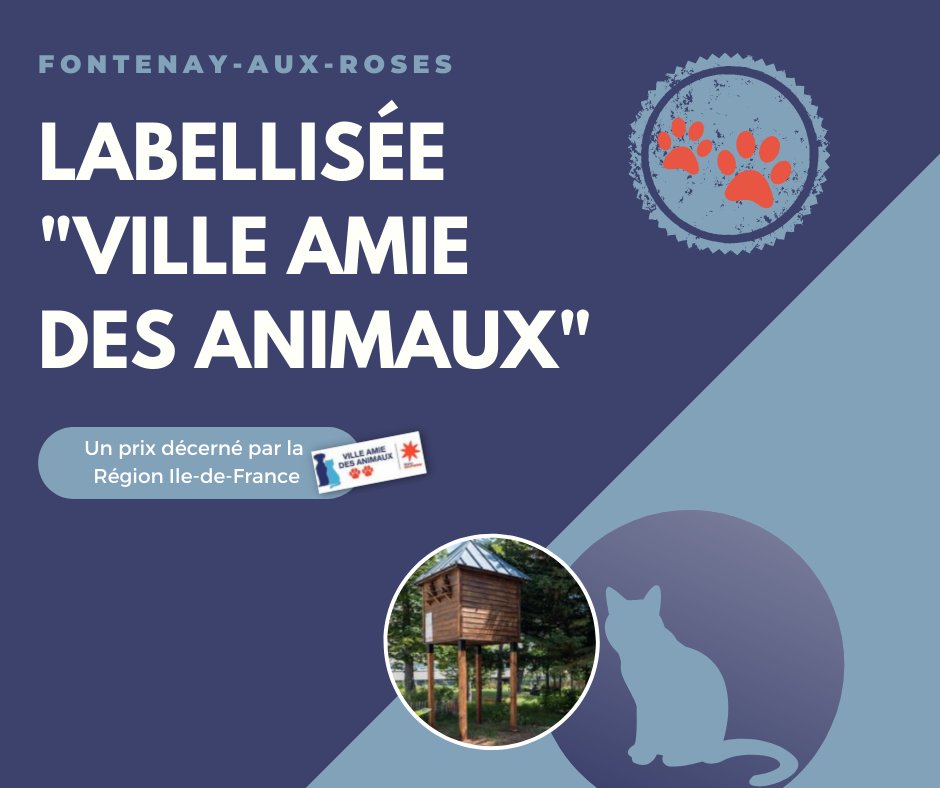 fontenay92's tweet photo. #MondayMotivation 💪🏽

@fontenay92 est désormais labellisée "Ville amie des animaux" et obtient 2 pattes !🐾
Ce prix décerné par la Région @iledefrance🥇valorise l'engagement de la Ville pour la protection des animaux

Découvrez les actions de la Ville ▶️https://t.co/hWs1Hbeuhw https://t.co/xCTPZMv6B9