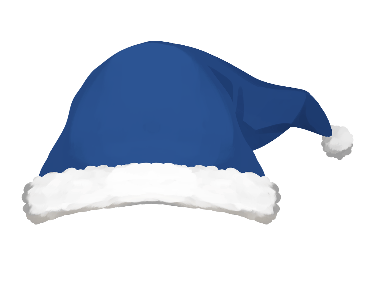 「オーソドックスなサンタ帽とポンチョです。クリスマス関連の画面作りに。お身体に合い」|しぐたそ┃デザイン＊イラストのイラスト