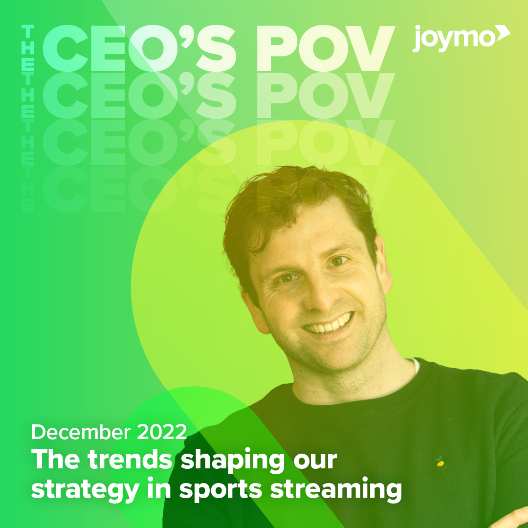 ***The CEO's POV: Zooming in on some of the trends covered in <a href="/SportsProNick/">Nick Meacham</a>'s "15 trends to watch in sports streaming" overview.
joymo.tv/news-and-insig…
#streaming #sportmedia #JoymoTV #content