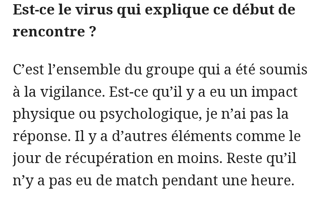 AudeVisine's tweet photo. cousin #merscov. Les risques de #SFPI #SFPV (syndromes de fatigue post infectieux/ viraux) sont en effet importants. Et il serait prudent de laisser les joueurs au repos et ne surtout pas les faire forcer au risque, s'ils ont de la malchance à la roue du hasard, que leur état
2/ https://t.co/5Pd2hoG3Dq