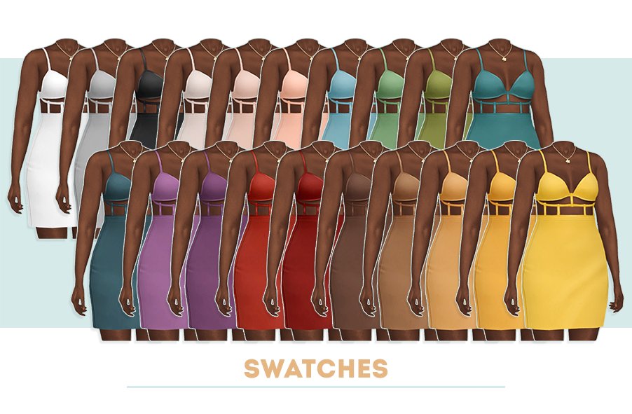 ✨ STUNNING STYLE ✨ Be it for a party or a lovely date night, your female sims have a gorgeous selection of 20 swatches! 🔥 #ts4 #ts4cc #ts4mm➡️ patreon.com/posts/76066353