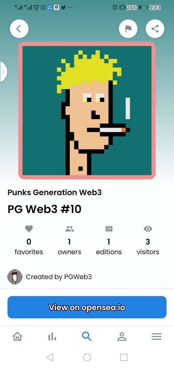 Punks Generation Web3
Hey @pgweb3
we are going to airdrop for this NFT Today
Follow us
Retwette 🔗
Like ❤️
Send Wallet Account 
Opensea.io ⛵
Polygon Blockchain Base
opensea.io/collection/pgw…
#NFTshill #nft #FIFAWorldCup
#nftarti̇st #NFTGiveaways #NFTsales #Messi𓃵