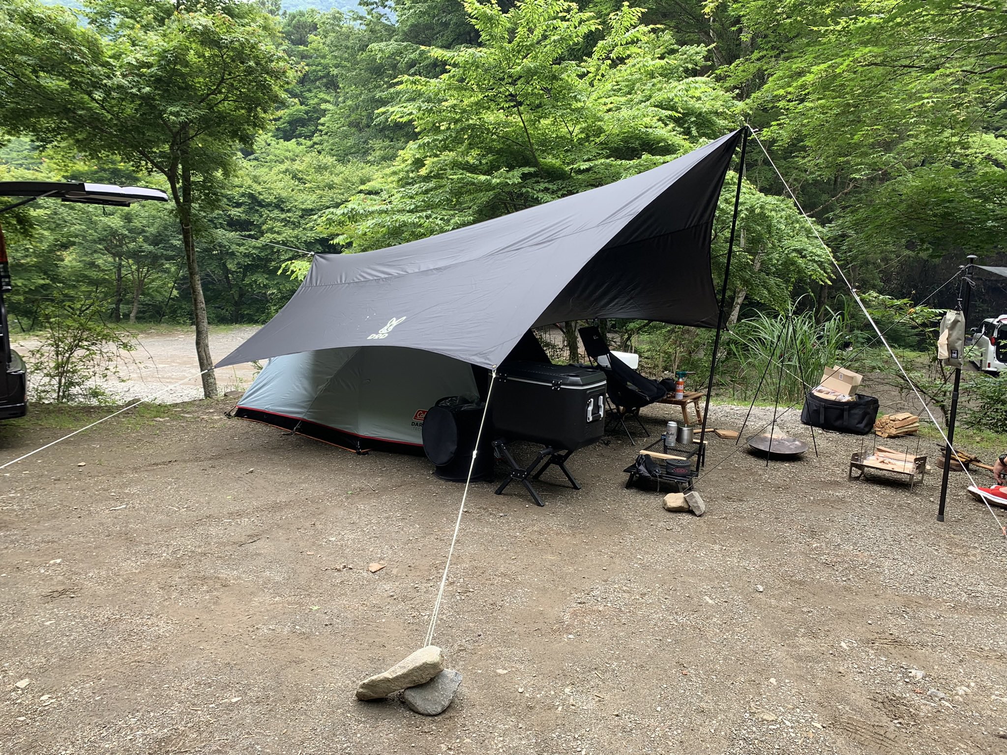 13.5 アウトドア・釣り・旅行用品 telo looks black タープ