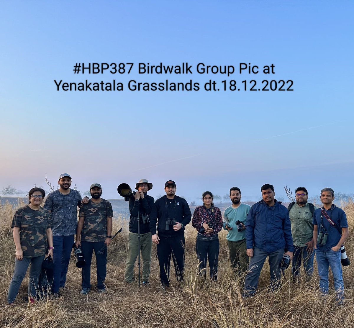 hydbirdingpals's tweet photo. Group photo #HBP387 at #yenkathala on 18Dec2022
#yenkathalabirdwalk
#telanganabirdinghotspots
#HBPBirdwalk
#sundaybirdwalks
#birding
#birdinghobby
#hyderabadbirdingpals
#birdwalks
#groupphoto
#birdphotography
#birdphotographers
#birdwatchers
#birdwatchinghobby
#birdwatching https://t.co/B5i4yheHMZ