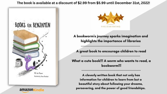 my_bookbees's tweet photo. #Children #Inspiration #LibraryRead Come join Benjamin, the purple worm, on his adventure to find where he belongs. @rg_derouen Buy Now : https://t.co/UdtVZ5Z7sY via @amazon https://t.co/ku4zHrHig7