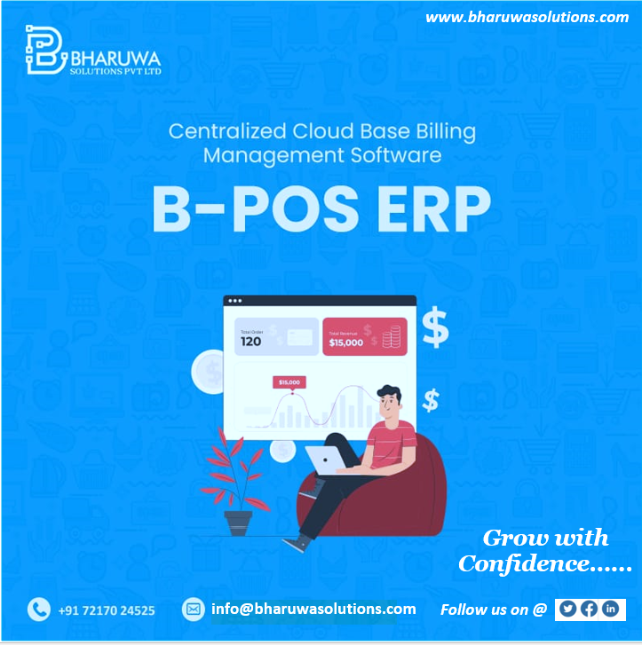 BharuwaS's tweet photo. B-POS ERP: Centralized Cloud Base Billing Management Software 
Phone No.: 7217024525
Email: info@bharuwasolutions.com
Website: https://t.co/lKJL5JHv8f
#BharuwaSolutions #BPOSERP #CloudBaseSoftware #CentralizedCloudBaseBillingManagementSoftware  #Accounting #InventorySoftware https://t.co/2n3Z9vT91I