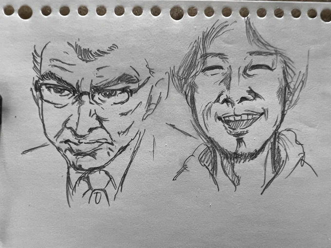 たまには似顔絵、描いてみよう✨
のコーナー。 