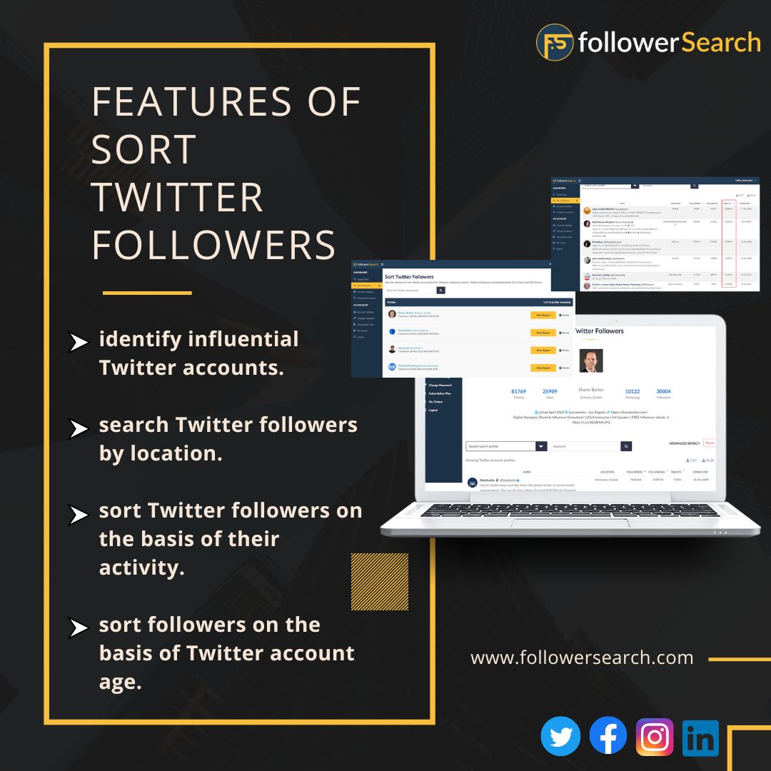 SearchFollower's tweet image. Use #FollowerSearch tools to sort and analyse any twitter account.

visit :- followersearch.com

#TwitterAnalyticsTool #Giants