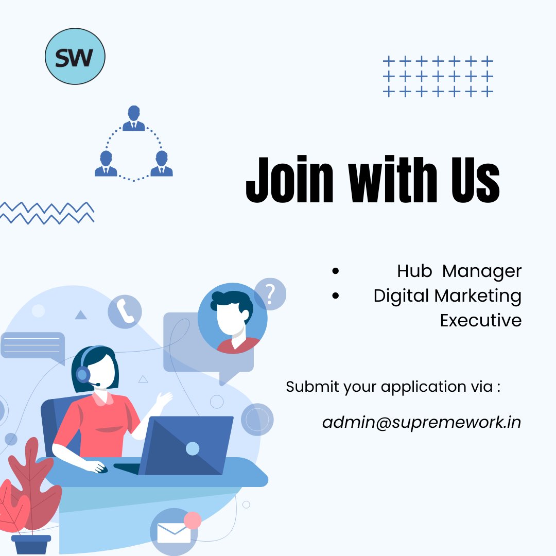 supremecowork's tweet photo. We're hiring!
#Interested candidates click the link below to know more.
https://t.co/2jx8uickLk
#SupremeWork #hiring #experience #resume #vacancy #delhi #Gurgaon #noidacity #hubmanager #marketing #communication #mba #Manager #coworking #sharedspace #sharedoffice https://t.co/OhYabx5IYa