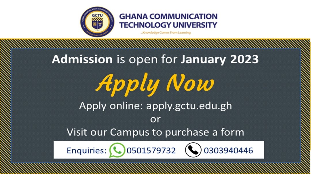 GCTU_Admission's tweet photo. Come study with us, Admission for January 2023 is Open.
Apply now!!! https://t.co/FFCrEhsRYA