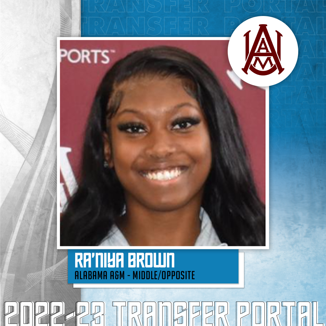 𝗜𝗻 𝗧𝗵𝗲 𝗣𝗼𝗿𝘁𝗮𝗹

✏️: Ra’Niya Brown
🏐: Opposite/Middle
🎓: Sophomore
📍: Alabama A&amp;M
🐥: @RaNiyaBrown2022

#CollegeVBTransfers | #NCAAWVB