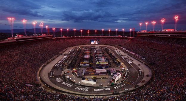 WWE should host a Summerslam or bring back fast lane and host it at Bristol Motor Speedway and make it race car themed. The capacity is 153,000 before added seats near ring side but it just seems like and idea too good to be true. https://t.co/J8rNozioTi