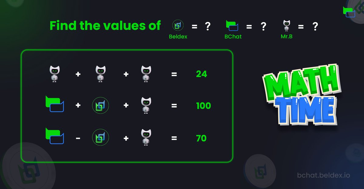 Bchat_official's tweet photo. Let's see👀who can solve this #puzzle 
Solve the puzzle and share the answer in the comment using #LetsBchat

💰Rewards: 2200 ($10 each)
👬Winners: 10 random
🗓️ End Date: 22-12-2022

📌𝐑𝐮𝐥𝐞𝐬
✅Follow @Bchat_official &amp; @BeldexCoin 
❤️Like &amp; Retweet
🫂Tag 3 friends https://t.co/cyi4nQu1pJ