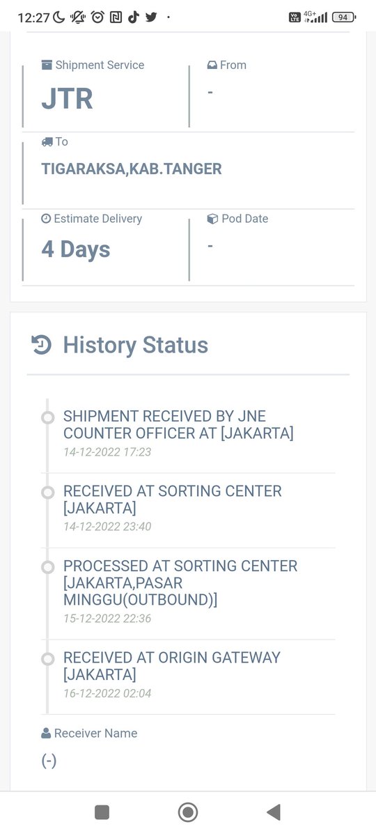 Dikirim tanggal 14 Desember 2022, sampe tgl 19 masih di Jakarta info CS. Kurirnya mogok kerja atau gimana nih min <a href="/JNECare/">JNE Customer Care</a> <a href="/JNE_ID/">JNE Express</a>