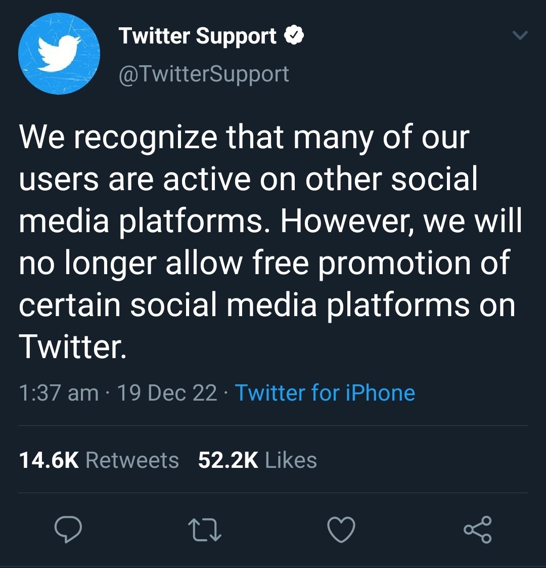 iCowDude's tweet photo. Posted by @TwitterSupport then removed. No explanation why. https://t.co/DMCTOkhcIW