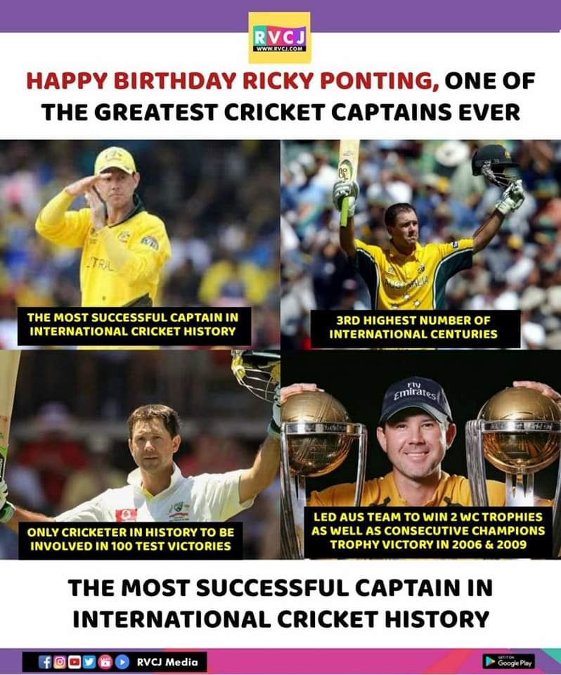 Happy Birthday Ricky Ponting!     