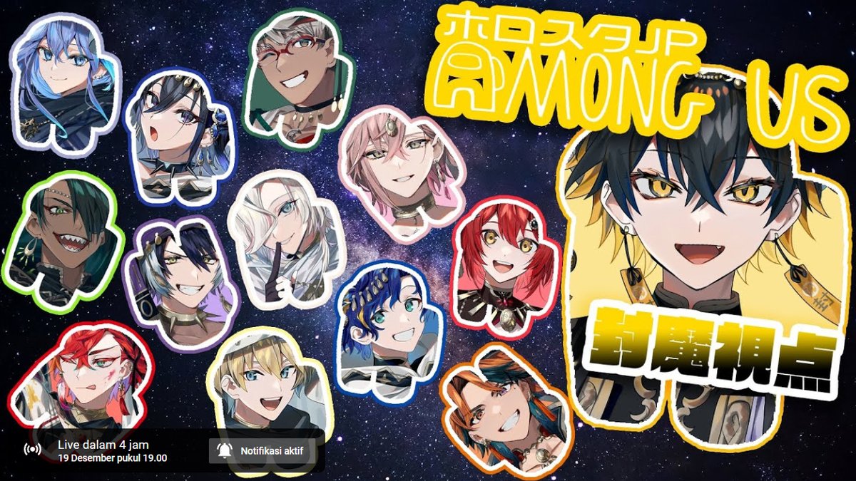 "Malam ini jam 17:00 WIB bareng semua senior dan genmate. AMONGUS SUNGGUHAN!! Dukung aku, yaa!!"

▶️ youtu.be/_YEi2kgnjLY