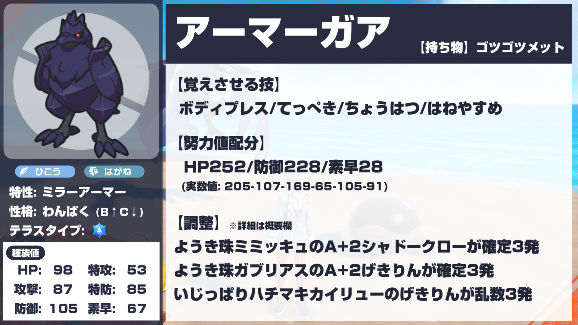 させぴこ 環境調査 最近環境で爆増してるポケモンをまとめました コノヨザル ステロまきびしガブ アーマーガア ドオーの努力値調整です 詳しい解説はコチラ T Co Wvdubqecjl ポケモンsv ポケモン対戦 T Co Fkdnwcn5nf