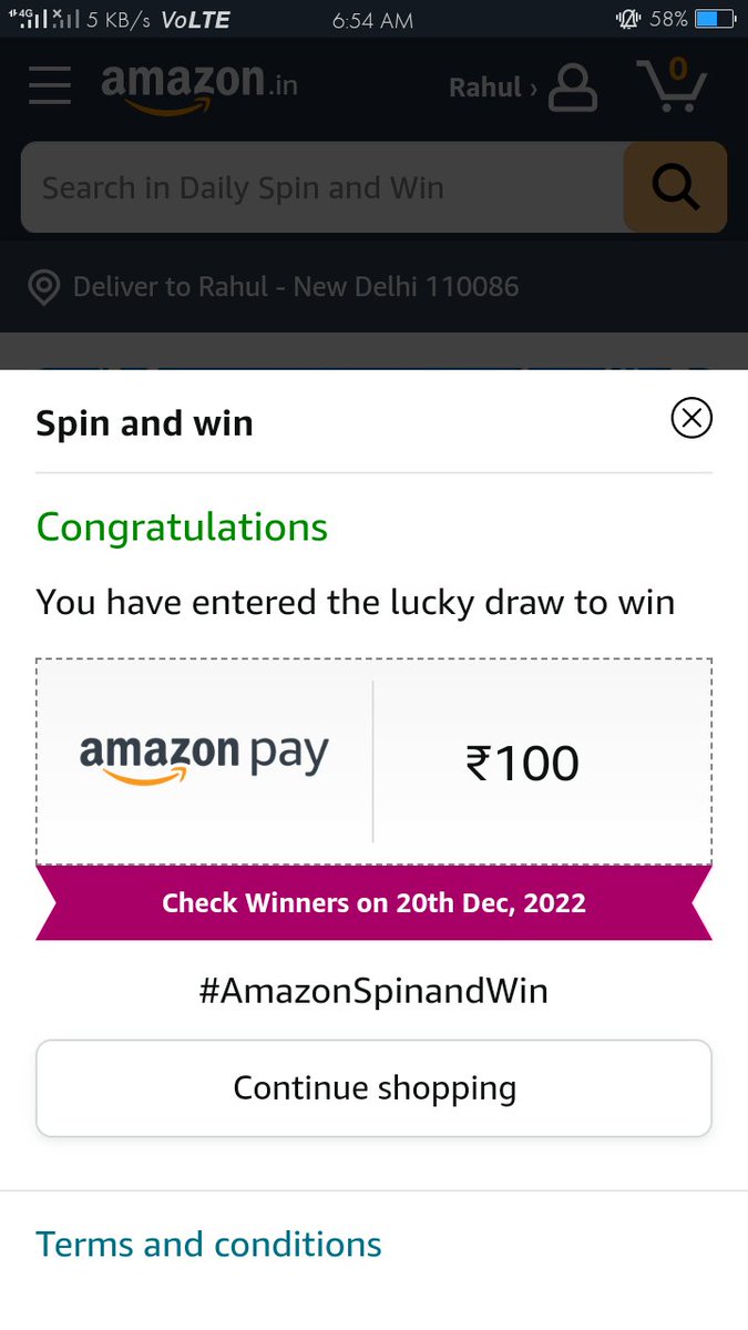 RK01031994's tweet photo. #AmazonSpinandWin https://t.co/NNzCFO0VGN