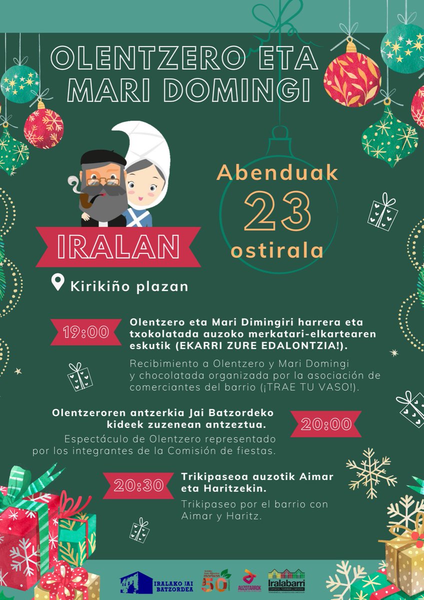 Ostiral hometan Iralan! 
Animatu zaitez!
Este viernes en Irala, ¿vendras?