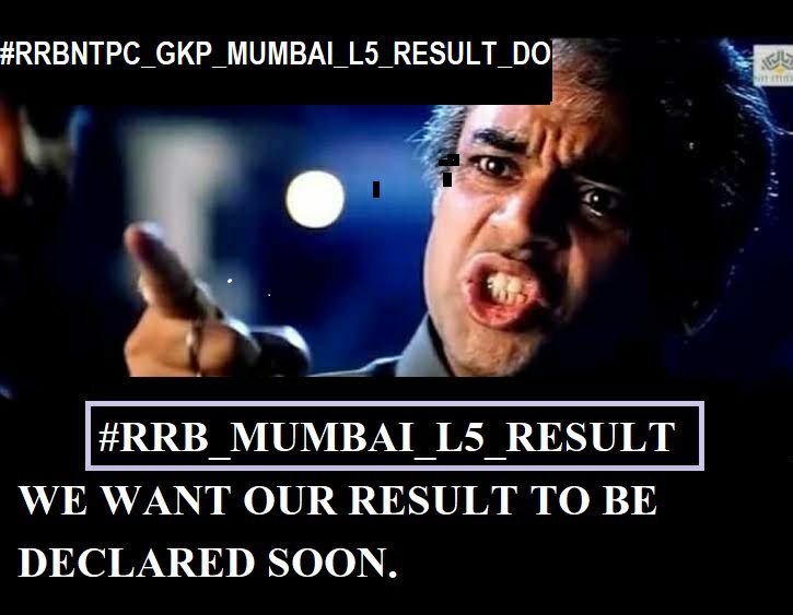 sonuraj997344's tweet photo. #RRB_MUMBAI_L5_RESULT
@Rrbmumbai @PMOIndia @AshwiniVaishnaw @RailMinIndia https://t.co/36WryZKUUR