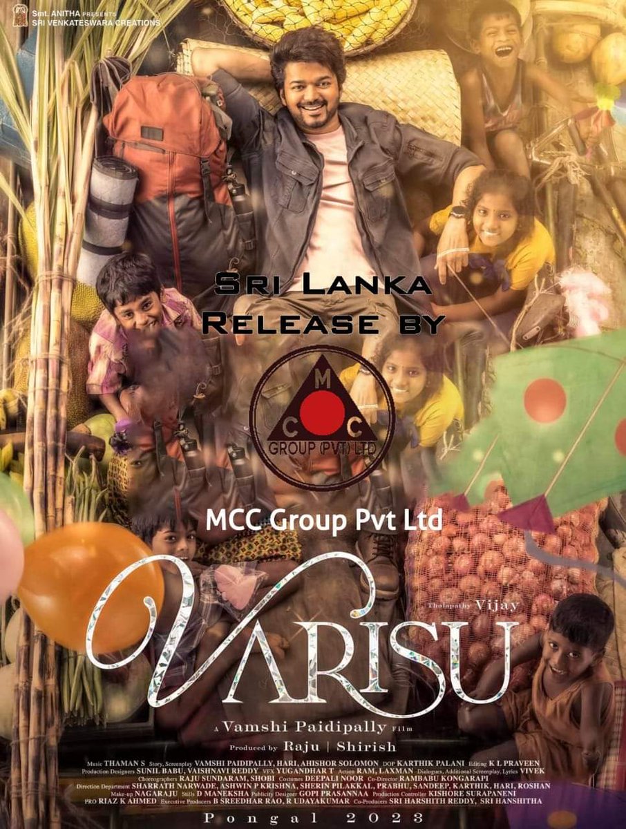 VijayFPOfficial's tweet photo. #Varisu Sri Lanka release by #MCCgroup.
#VarisuPongal @actorvijay @SVC_official https://t.co/csUgofN5e8