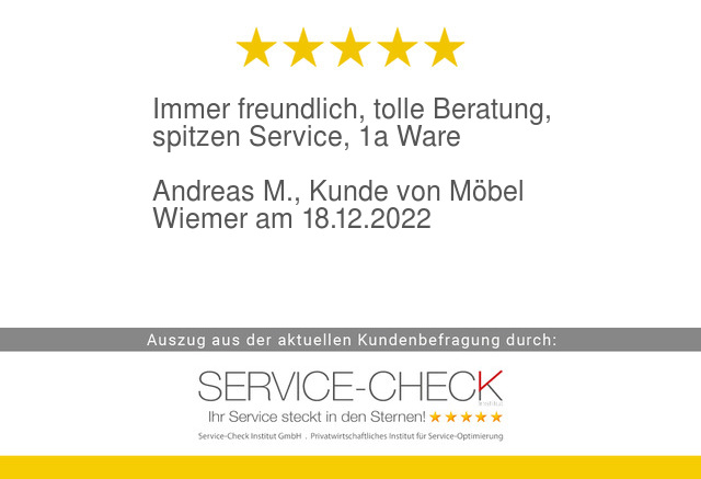 serviceinstitut's tweet image. Aus aktueller #servicecheck #Kundenbefragung von #MoebelWiemer:
service-check.com/bewertungen/ku…