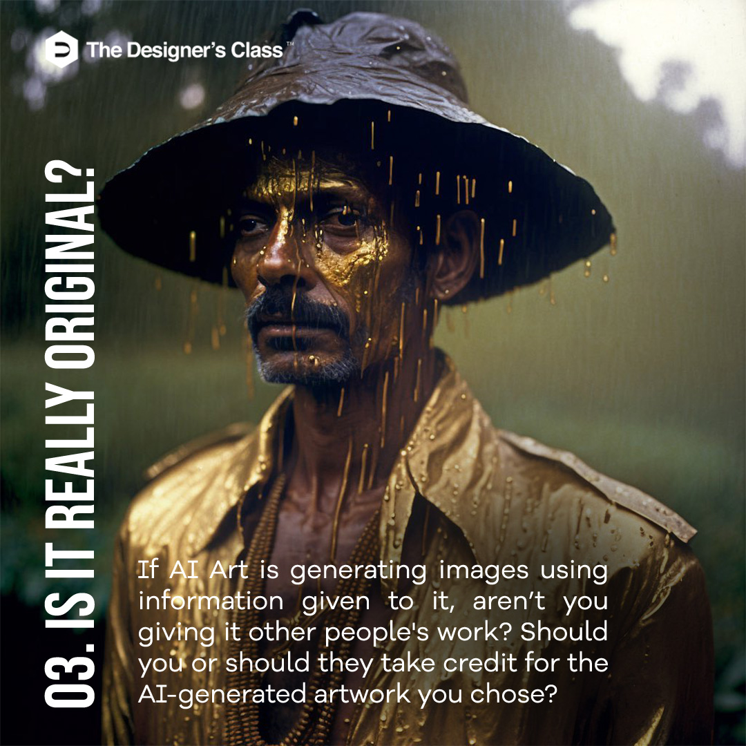DesignersClass's tweet image. With the internet being swarmed with AI generated content at this point, it is important to understand the impact that AI can have on the art that already exists.

Swipe through to know more!

#TDC #AIfilter #AIart #AI #AIgenerated #ai #Art #Indianart #Indianartist #Designandart