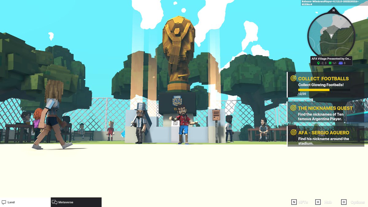 LeveAnts's tweet photo. @TheSandboxGame @aera_football @Argentina I dived in the AFA Village presented by OneFootball, check out my screenshot 👇⚽ https://t.co/HOIakJFxDF