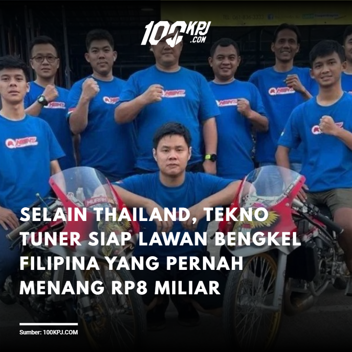 100kpjcom's tweet photo. Tekno Tuner HS dikenal sebagai salah satu bengkel balap paling disegani di Indonesia, terutama di ajang drag race kelas Ninja 150 dua tak. Demi melebarkan sayapnya di balap lurus melawan negara lain.
Selengkapnya : https://t.co/CG0O3EJkEq
___
#100kpjcom #Filipine #Teknotuner https://t.co/aQsslmEgfH