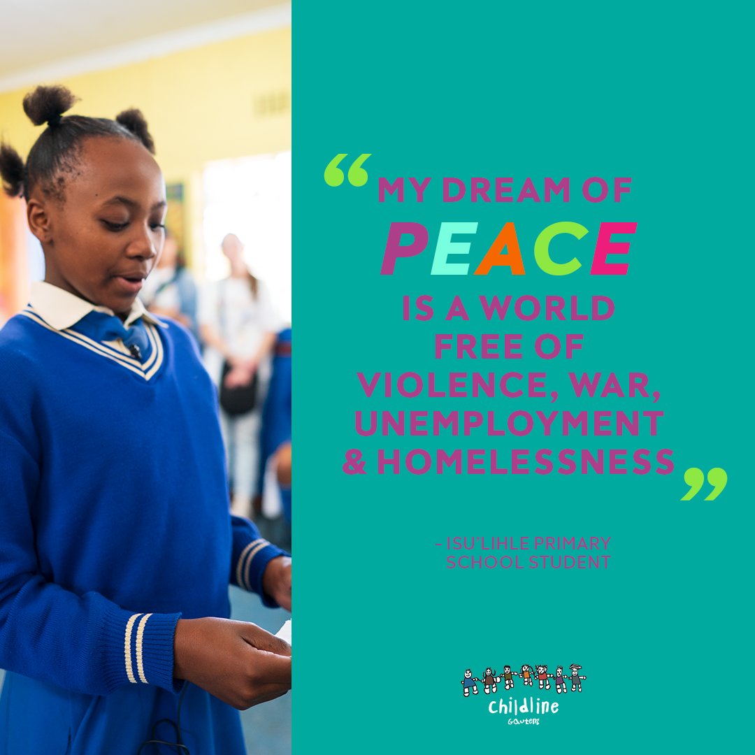 KayaON959's tweet photo. We all have a responsibility to inspire peace for a better future. Let’s all play our part. #PeaceIsCalling #Childline @ChildlineGP https://t.co/Xbpx17BVve